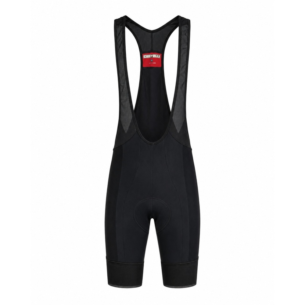 Castelli Mens Black Cycling Bib Shorts Padded Chamois Size 2XL Racerback